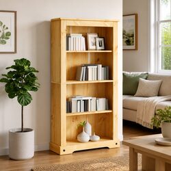 Enhance Your Living Space with This 4-Tier Bookcase