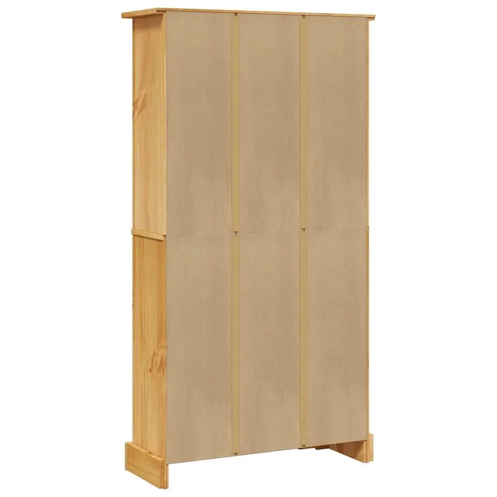 4-Tier Bookcase Brown Wooden Storage Unit Shelving Display