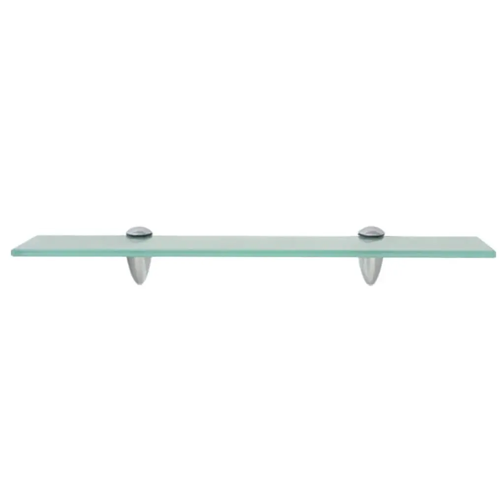 Floating Wall Shelf Transparent Glass 50x10 cm Modern Display Ledge