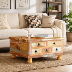 Vintage-Style Coffee Table to Enhance Your Living Area