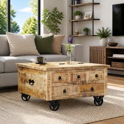 Stylish Industrial Coffee Table Enhancing Your Living Room