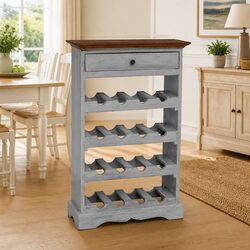 Enhance Your Space with an Antique Style Mahogany Wine Rack