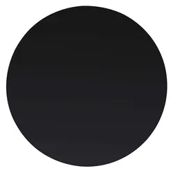 Round Black Tempered Glass Table Top 400mm for Home