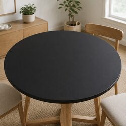 Elevate Your Space with a 500mm Black Glass Table Top