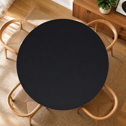 Elevate Your Space with a 500mm Black Glass Table Top