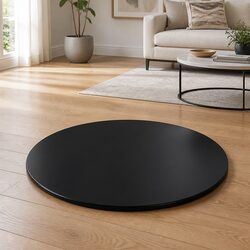 Elevate Your Space with a 800mm Black Glass Table Top