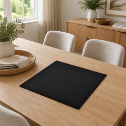 Elevate Your Space with a 700x700mm Black Glass Table Top