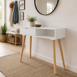 Enhance Your Space with a Rustic White Console Table