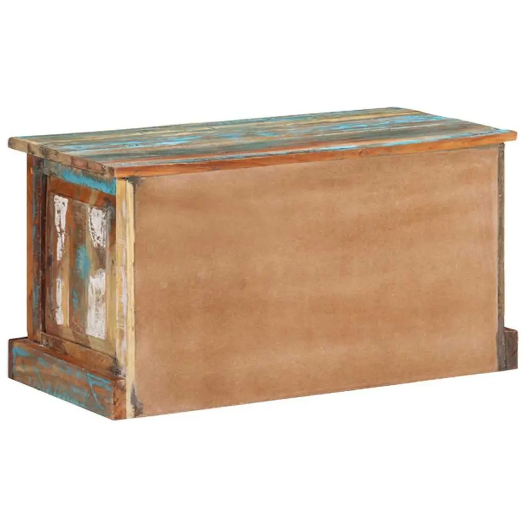 Shoe Storage Bench Solid Reclaimed Wood 2 Large Interior Compartments for Entryway Hall
