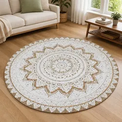 Enhance Your Home with a Round Mandala Jute Rug