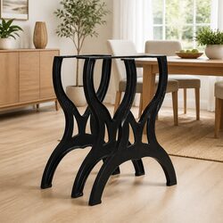 Enhance Your Dining Area with Cast Iron X-Frame Legs