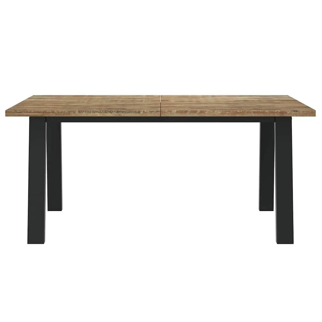 Dining Table 170x90x75 cm Solid Acacia Wood Industrial Style Brown