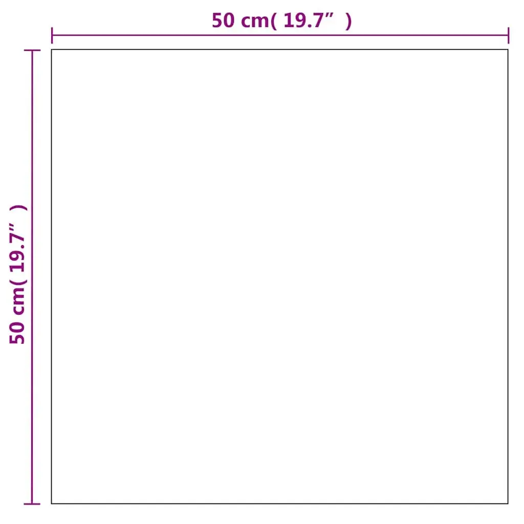 Wall Mirror 50x50 cm Square Glass Silver Bedroom Living Room Home Decor