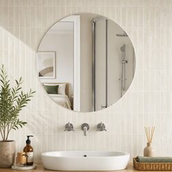 Enhance Your Space with a 70cm Round Silver Wall Mirror