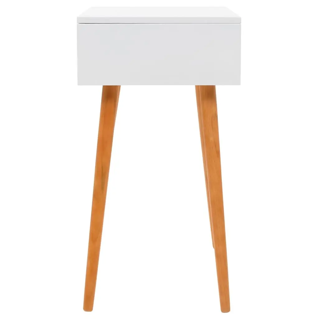 Dressing Table 60cm White MDF Lift-up Mirror Panel with Jewellery Compartments