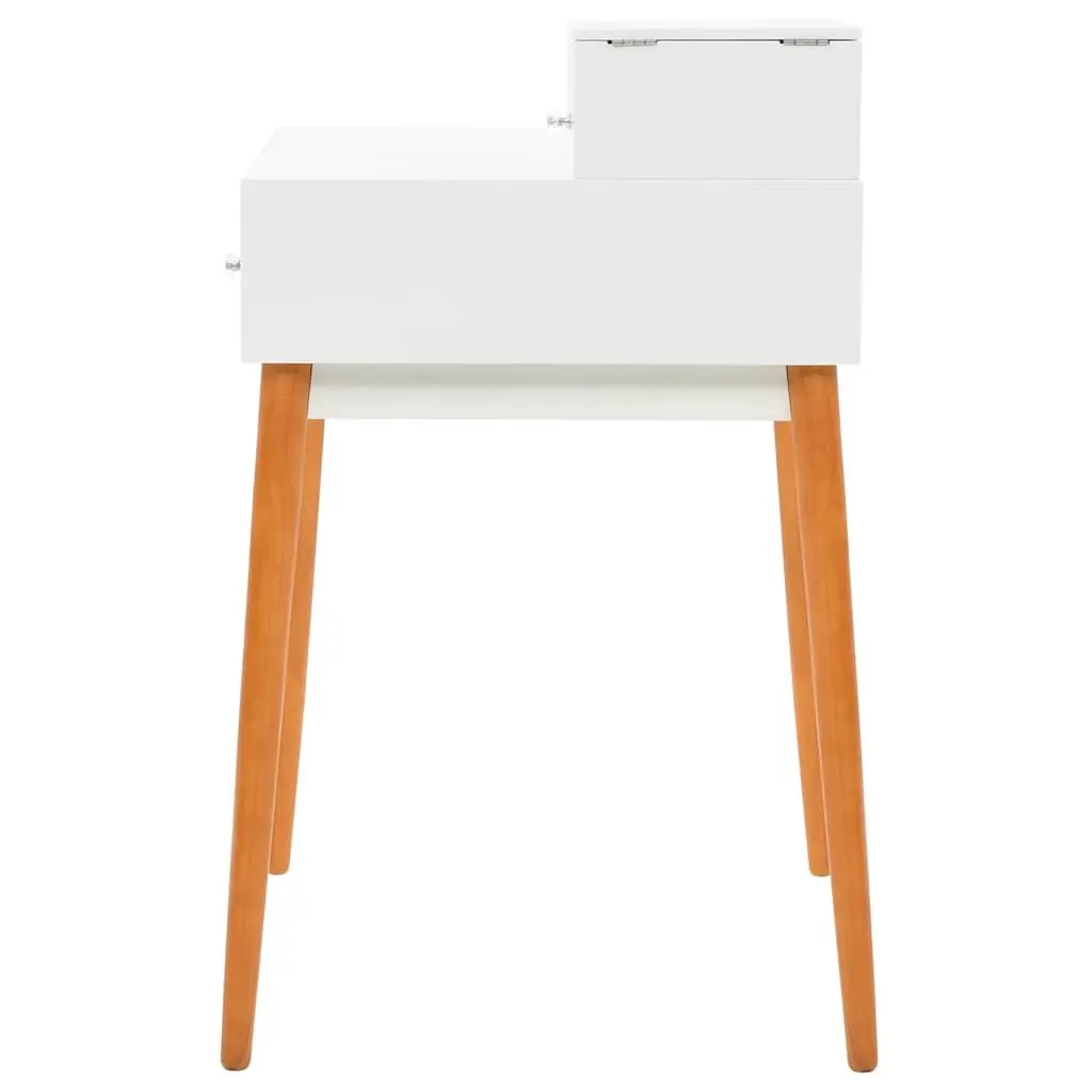 Dressing Table 60cm White with Hinged Mirror and Jewellery Storage