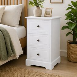 Transform Your Space with a White 3-Drawer Nightstand