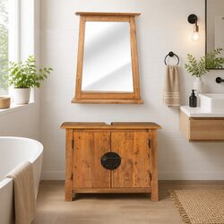 Enhance Your Space with This Retro Bathroom Vanity Set