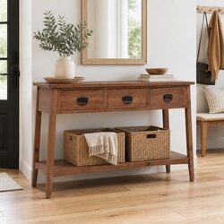 Enhance Your Space with a Solid Fir Wood Console Table