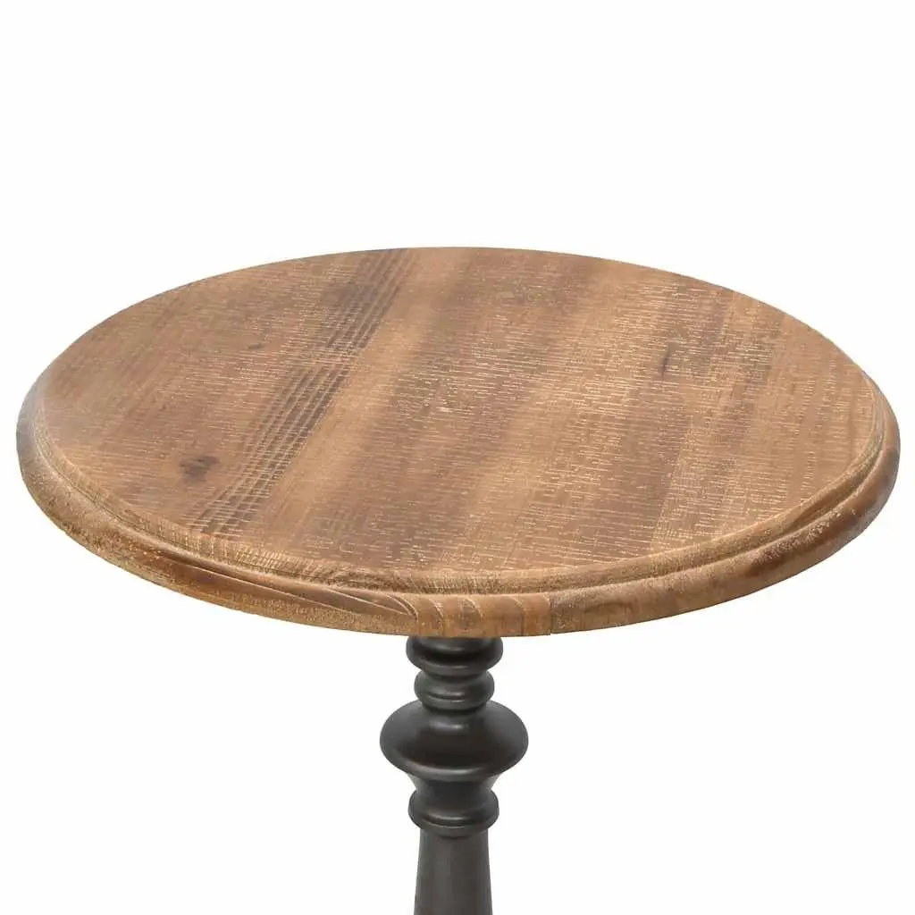 End Table Solid Fir Wood Brown Accent Side Furniture Decor Rustic Design