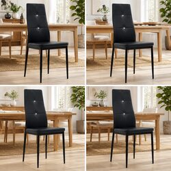 Transform Your Dining Space with Modern Black Chairs