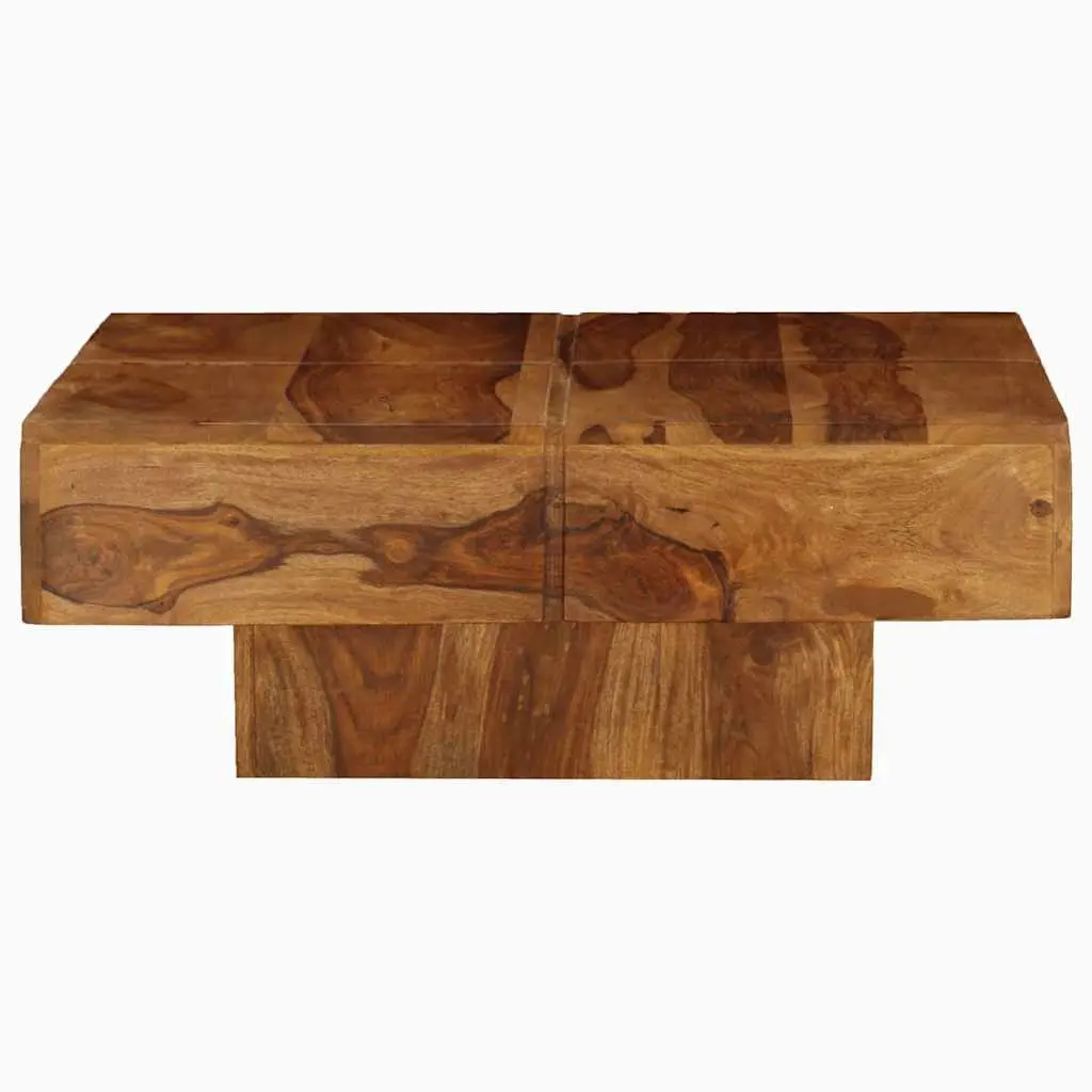 Coffee Table 80x80x30 cm Solid Acacia Wood Brown Accent Living Room
