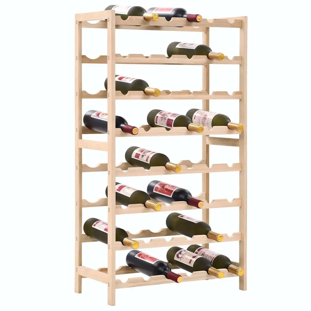 Cedar Wood Wine Storage Rack 8 Tier Organizer Display Stand Holds 48 Bottles