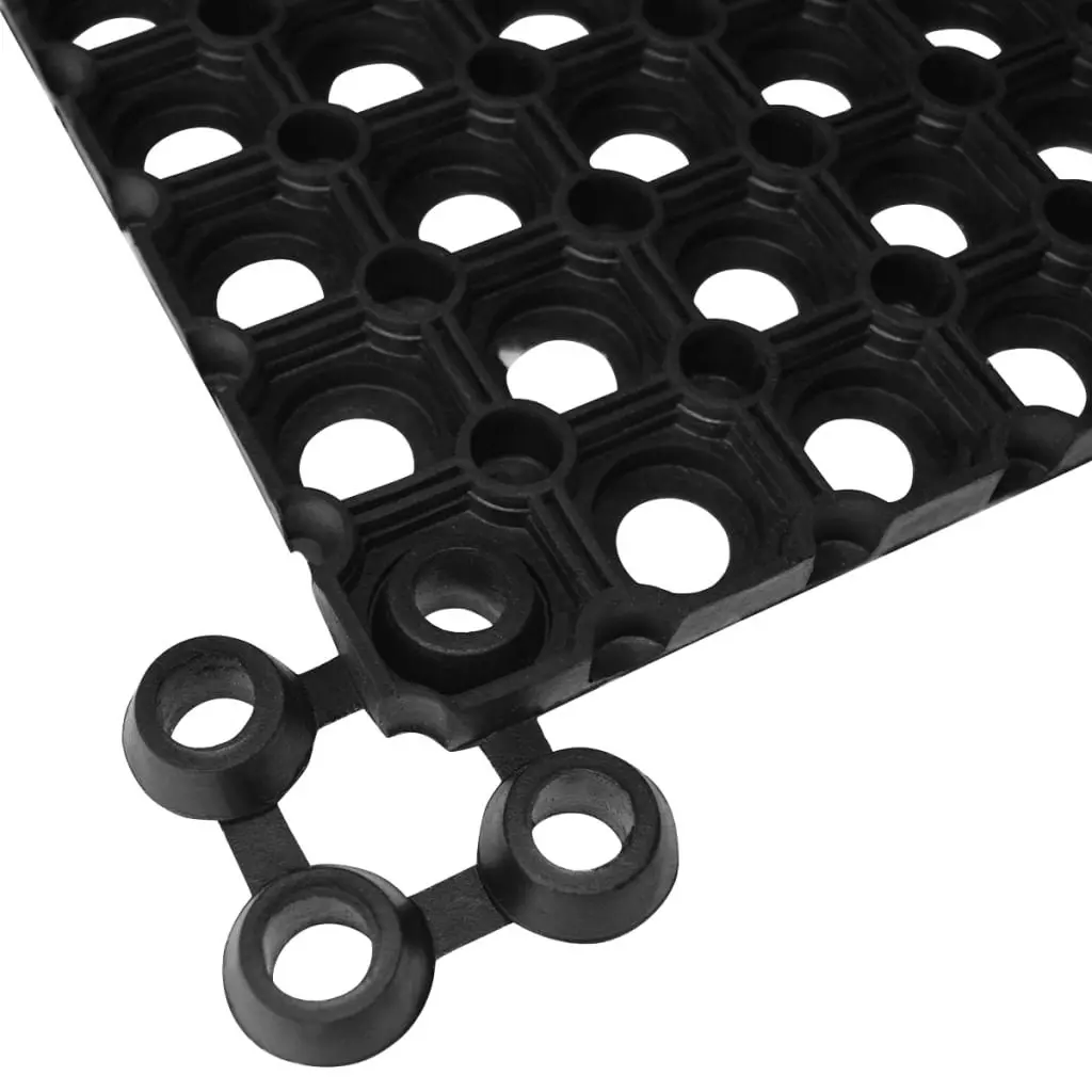 Rubber Mat Connectors 10 Pack Black Easy Installation Non-Slip Weather Resistant