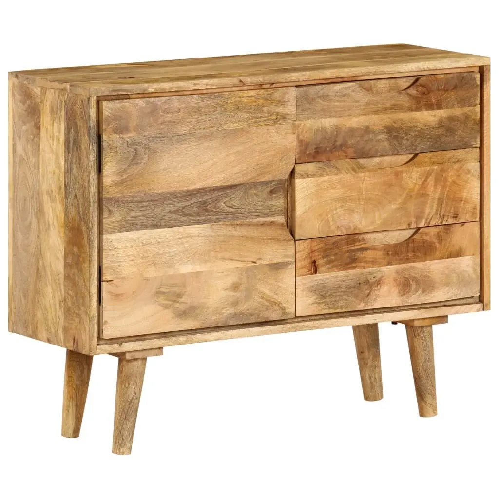 Sideboard 90x30x69cm Solid Mango Wood Vintage Storage Cabinet
