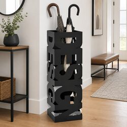 Umbrella Stand Modern Steel Design Black Holder Walking Sticks Trekking Poles