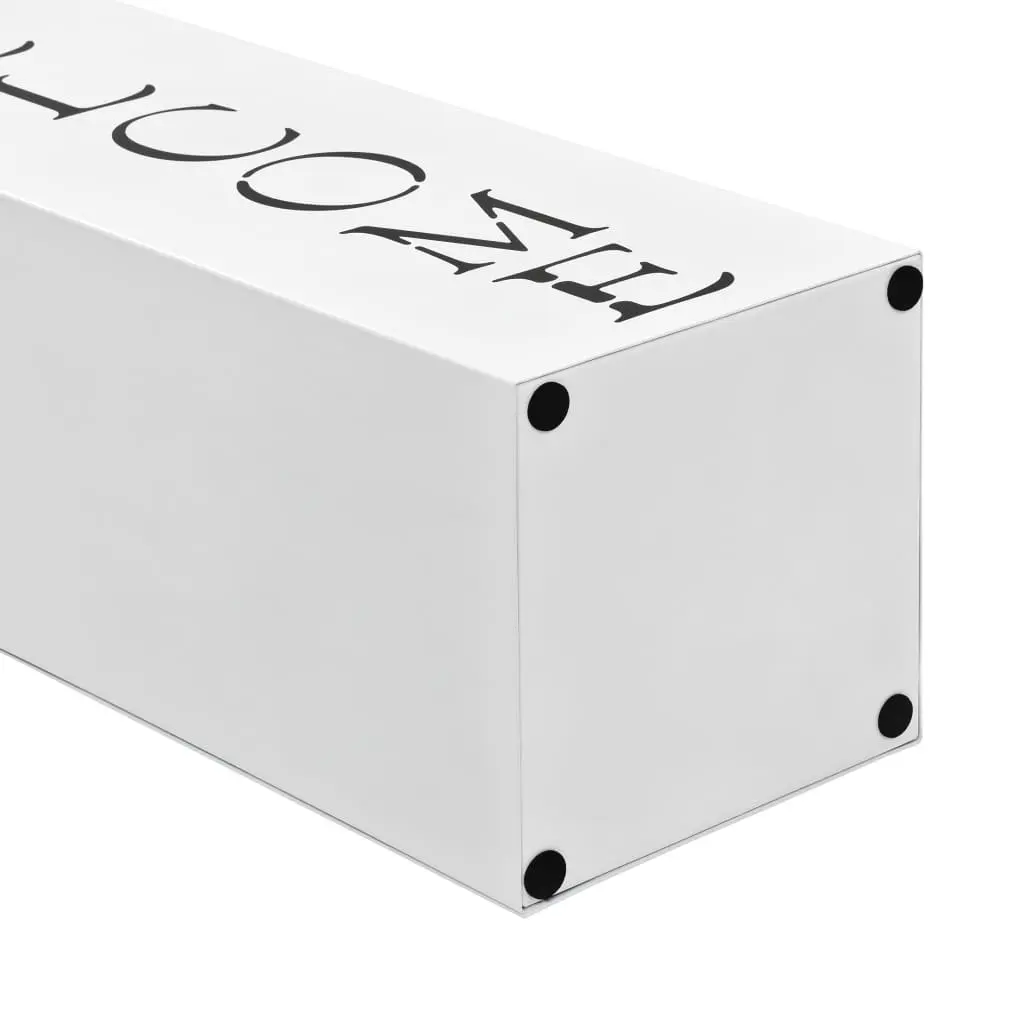 Umbrella Stand Steel White Modern Entrance Hall Storage Rack Drip Tray