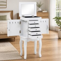 Elevate Your Space with This White Jewelry Organizer