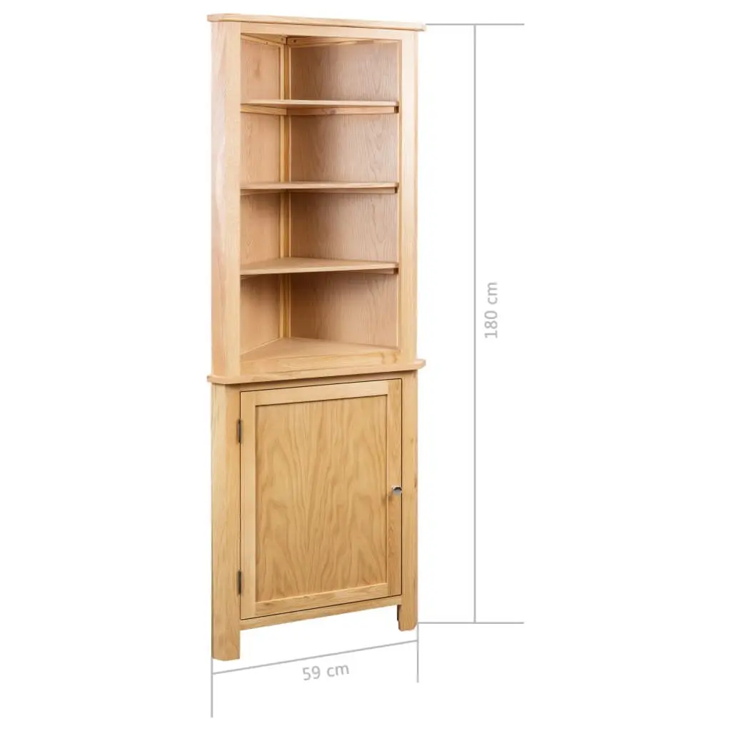 Corner Cabinet 59x36x180 cm Brown Sturdy Storage Furniture for Kitchen Lounge Dining