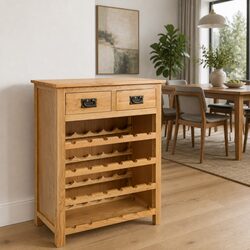 Upgrade Your Home Bar with Our Oak Wine Cabinet