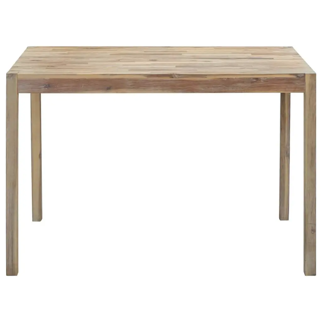 Dining Table 120x70x75cm Brown Solid Acacia Wood Sturdy Construction
