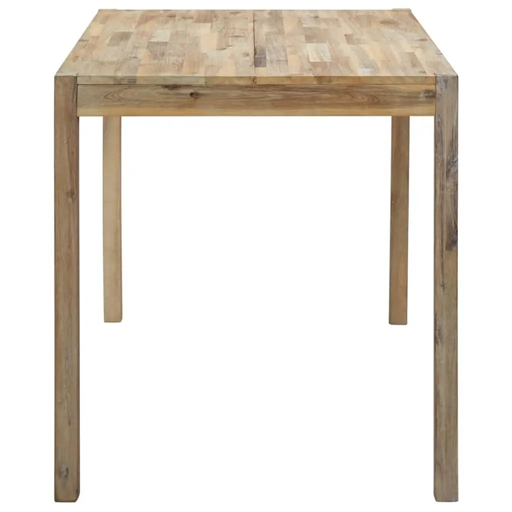 Dining Table 120x70x75cm Brown Solid Acacia Wood Sturdy Construction