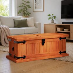 Acacia Wood Storage Chest for Living Room or Bedroom