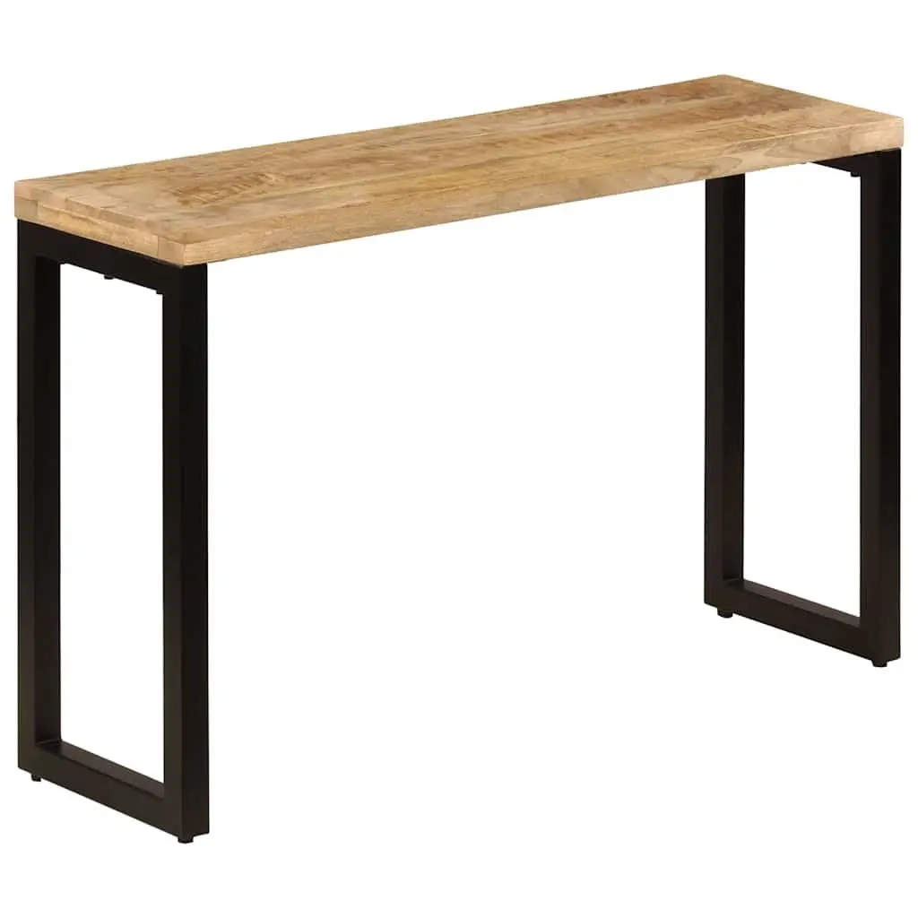 Console Table 120x35x76cm Solid Mango Wood Steel Brown Accent Dining