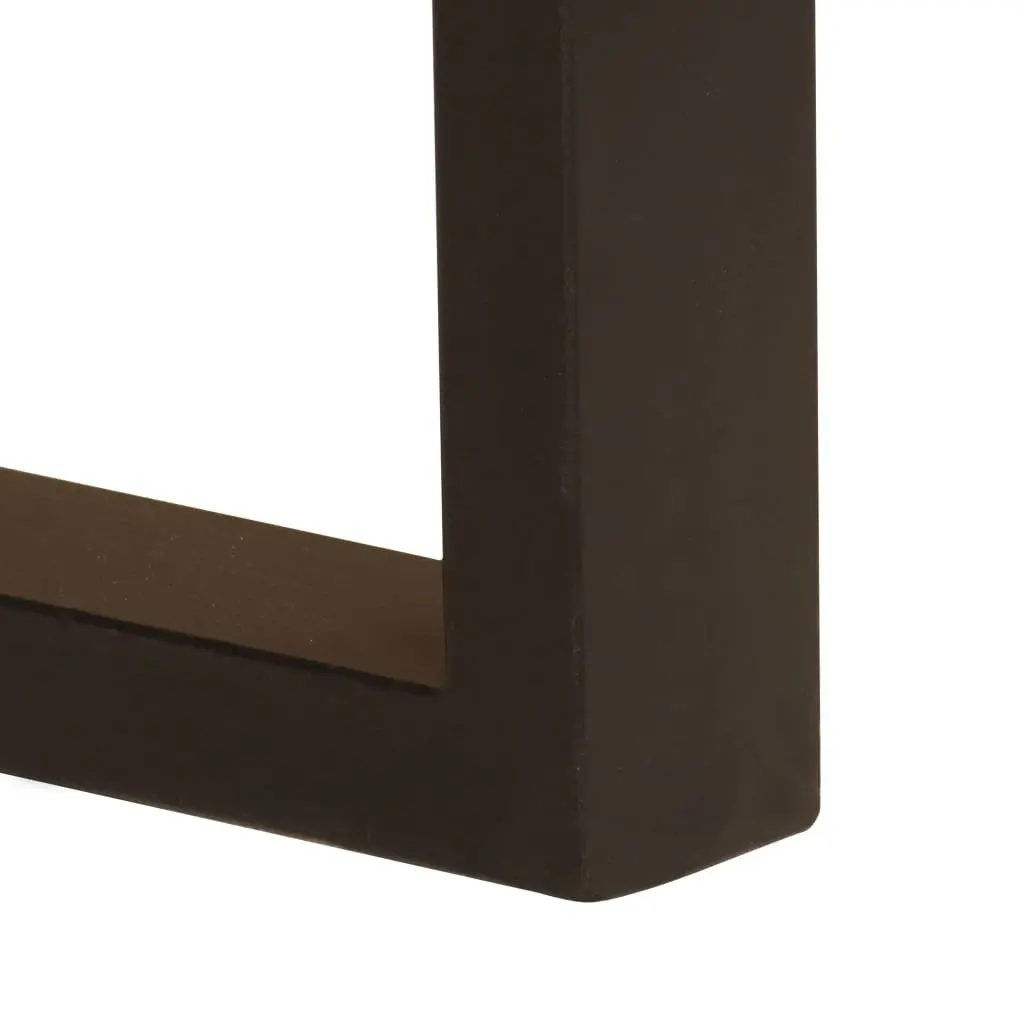 Solid Mango Wood Desk 110x50x77 cm with 2 Drawers Brown Office Computer Table