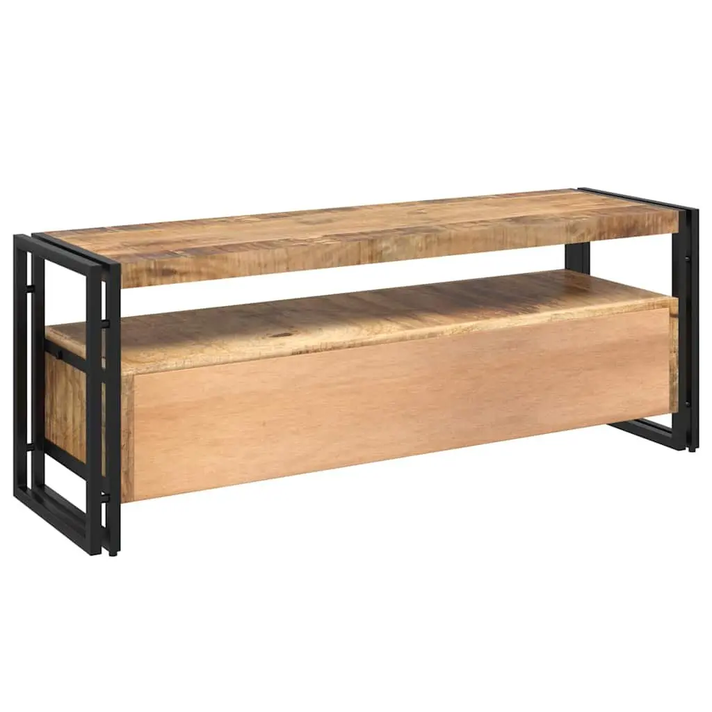 TV Cabinet 120x35x45 cm Solid Mango Wood Vintage Style Storage Unit