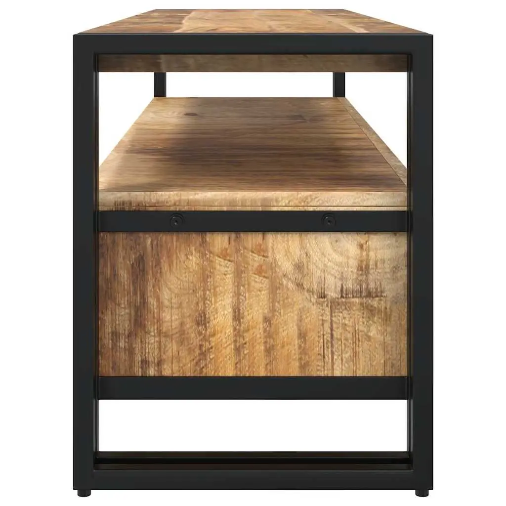 TV Cabinet 120x35x45 cm Solid Mango Wood Vintage Style Storage Unit