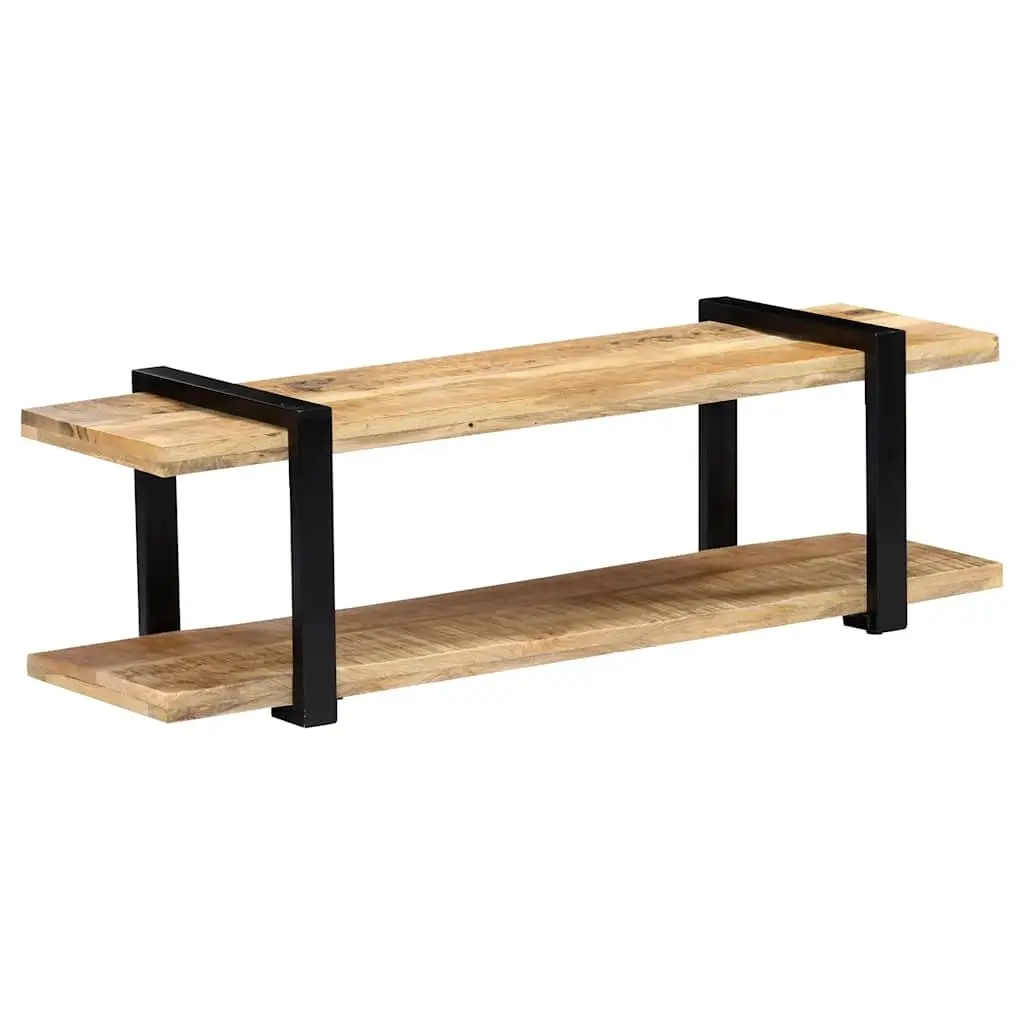 TV Cabinet 130x40x40 cm Solid Mango Wood Brown Industrial Style