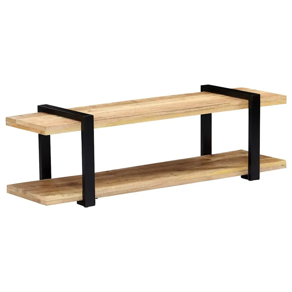 TV Cabinet 130x40x40 cm Solid Mango Wood Brown Industrial Style