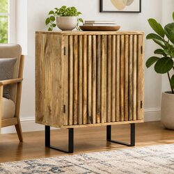 Sideboard 60x35x75 cm Brown Solid Mango Wood Cabinet Storage Buffet 2 Door