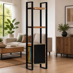 Stylish Bookshelf 45x30x171 cm in Reclaimed Wood for Your Home