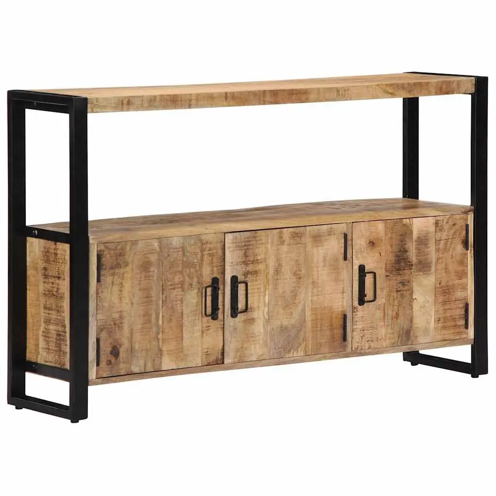 Side Cabinet 120x30x75 cm Solid Mango Wood Brown Storage Furniture