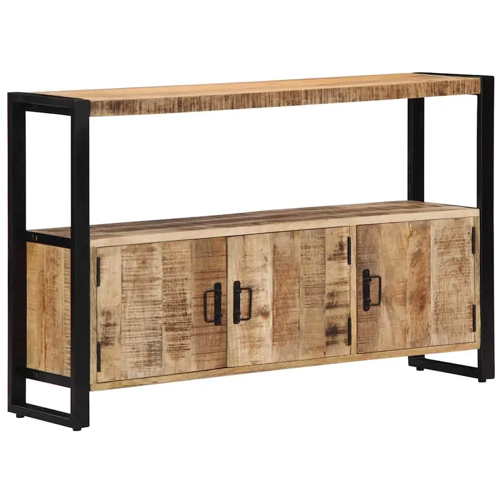 Side Cabinet 120x30x75 cm Solid Mango Wood Brown Storage Furniture