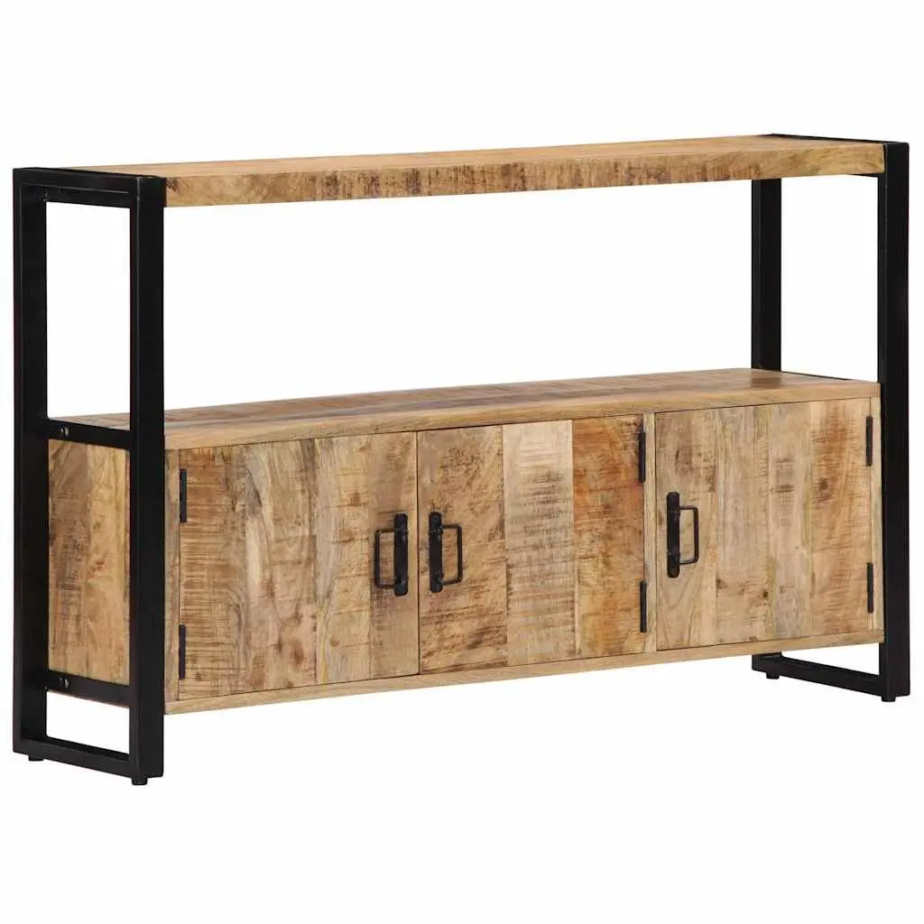 Side Cabinet 120x30x75 cm Solid Mango Wood Brown Storage Furniture