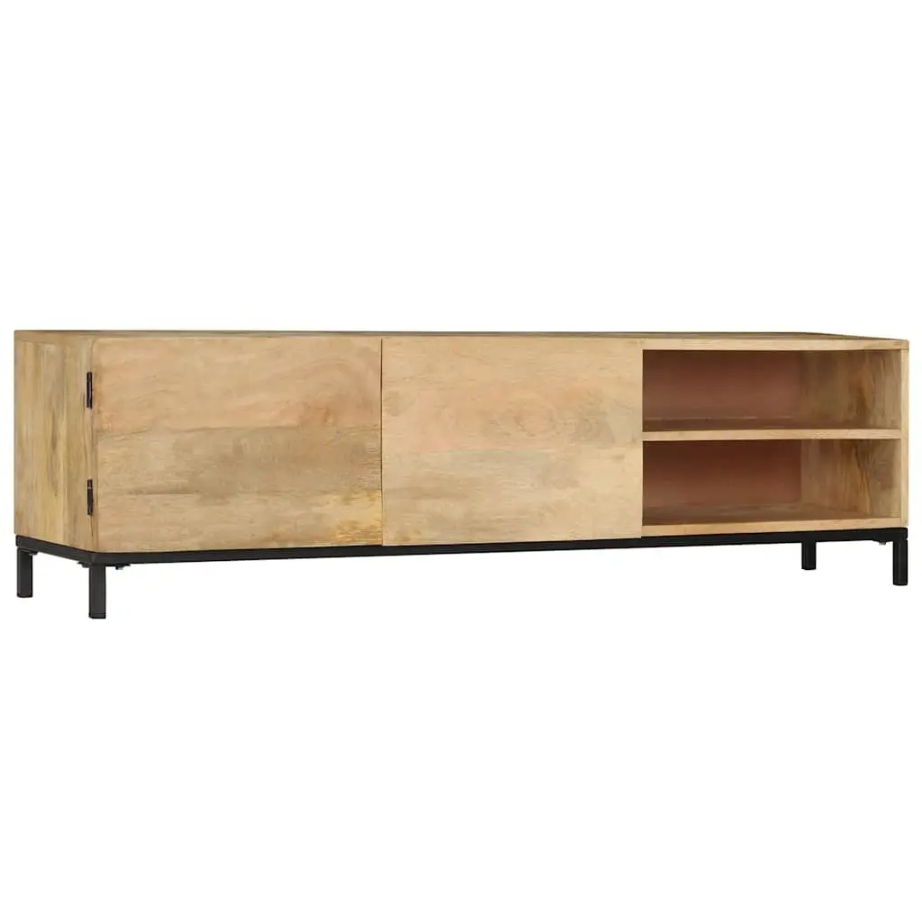 TV Cabinet 145x30x41 cm Solid Mango Wood Antique Style HiFi Storage Unit