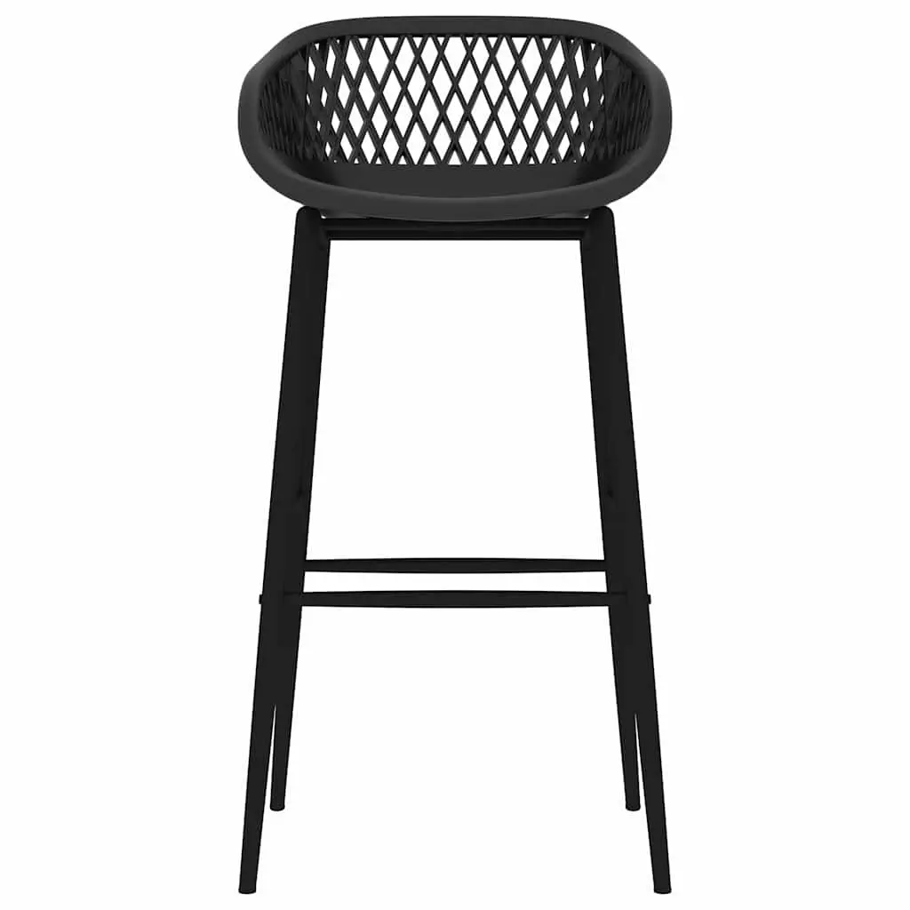 Bar Stools Set 4 pcs Black Counter Chairs Pub Seating Kitchen Dining Furniture